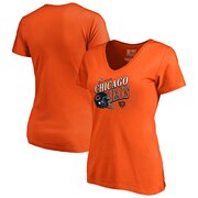 Add Chicago Bears NFL Pro Line by Fanatics Branded Women's 100th Season Rise V-Neck T-Shirt – Orange To Your NFL Collection