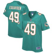 Add Sam Eguavoen Miami Dolphins NFL Pro Line Women's Team Player Jersey – Aqua To Your NFL Collection