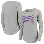 Add Minnesota Vikings Junk Food Women's Super Soft Thermal Long Sleeve T-Shirt - Heathered Gray To Your NFL Collection