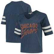 Add Chicago Bears Junk Food Women's Football Half-Sleeve V-Neck T-Shirt - Navy To Your NFL Collection