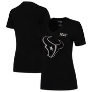 Add Houston Texans G-III 4Her by Carl Banks Women's NFL 100th Season Fair Catch V-Neck T-Shirt - Black To Your NFL Collection