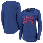 Add New England Patriots Junk Food Women's Super Soft Thermal Long Sleeve T-Shirt - Royal To Your NFL Collection