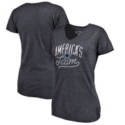Add Dallas Cowboys NFL Pro Line by Fanatics Branded Women's America's Team Hometown Collection Tri-Blend V-Neck T-Shirt - Navy To Your NFL Collection