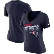 Add New England Patriots Nike Women's Sideline V-Neck T-Shirt - Navy To Your NFL Collection