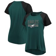 Add Philadelphia Eagles Fanatics Branded Women's Shining Victory T-Shirt – Midnight Green/Black To Your NFL Collection