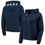 Add New England Patriots DKNY Sport Women's Zoey Crop Full-Zip Hoodie - Navy To Your NFL Collection