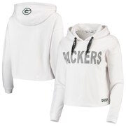 Add Green Bay Packers DKNY Sport Women's Maddie Crop Pullover Hoodie - White To Your NFL Collection