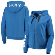 Add Detroit Lions DKNY Sport Women's Zoey Crop Full-Zip Hoodie - Blue To Your NFL Collection