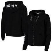 Add Cincinnati Bengals DKNY Sport Women's Zoey Crop Full-Zip Hoodie - Black To Your NFL Collection