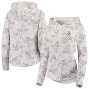 Add Pittsburgh Steelers Tommy Bahama Women's Basta Blossoms Sport Full-Zip Hoodie - White To Your NFL Collection