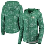 Add Green Bay Packers Tommy Bahama Women's Basta Blossoms Sport Full-Zip Hoodie - Green To Your NFL Collection