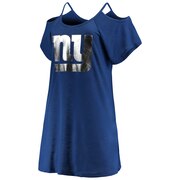 Add New York Giants G-III 4Her by Carl Banks Women's All In Cold Shoulder Dress - Royal To Your NFL Collection