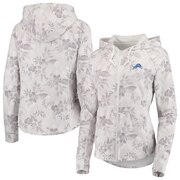 Add Detroit Lions Tommy Bahama Women's Basta Blossoms Sport Full-Zip Hoodie - White To Your NFL Collection