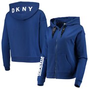 Add New York Giants DKNY Sport Women's Zoey Crop Full-Zip Hoodie - Royal To Your NFL Collection
