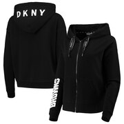 Add Cleveland Browns DKNY Sport Women's Zoey Crop Full-Zip Hoodie - Black To Your NFL Collection