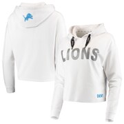 Add Detroit Lions DKNY Sport Women's Maddie Crop Pullover Hoodie - White To Your NFL Collection