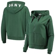 Add Green Bay Packers DKNY Sport Women's Zoey Crop Full-Zip Hoodie - Green To Your NFL Collection