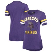 Add Minnesota Vikings G-III 4Her by Carl Banks Women's Extra Point Bling Tri-Blend T-Shirt – Purple To Your NFL Collection