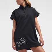 Add Detroit Lions DKNY Sport Women's Donna Fleece Half-Zip Dress - Black To Your NFL Collection