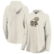 Add New Orleans Saints Fanatics Branded Women's Game Lead Pullover Hoodie - Oatmeal To Your NFL Collection