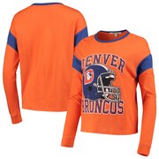 Add Denver Broncos Junk Food Women's Big Logo Long Sleeve T-Shirt - Orange To Your NFL Collection