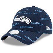 Add Seattle Seahawks New Era Women's Worded 9TWENTY Adjustable Hat - College Navy To Your NFL Collection