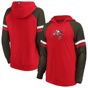 Add Tampa Bay Buccaneers Fanatics Branded Women's Best In Stock Pullover Hoodie – Red/Pewter To Your NFL Collection
