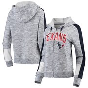 Add Houston Texans New Era Women's Athletic Space Dye French Terry Full-Zip Hoodie - Navy To Your NFL Collection