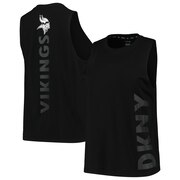 Add Minnesota Vikings DKNY Sport Women's Olivia Tri-Blend Tank Top - Black To Your NFL Collection