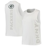 Add Green Bay Packers DKNY Sport Women's Olivia Tri-Blend Tank Top - White To Your NFL Collection