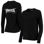 Add Philadelphia Eagles DKNY Sport Women's Gabby Mesh Long Sleeve T-Shirt – Black To Your NFL Collection