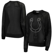 Add Indianapolis Colts DKNY Sport Women's Lauren Mesh Long Sleeve T-Shirt – Black To Your NFL Collection