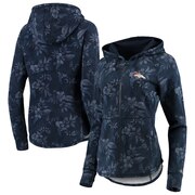 Add Denver Broncos Tommy Bahama Women's Basta Blossoms Sport Full-Zip Hoodie - Navy To Your NFL Collection