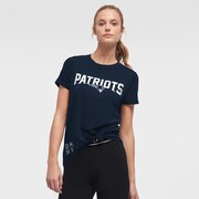 Add New England Patriots DKNY Sport Women's Players Side-Tie T-Shirt – Navy To Your NFL Collection