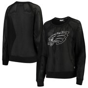 Add Philadelphia Eagles DKNY Sport Women's Lauren Mesh Long Sleeve T-Shirt – Black To Your NFL Collection