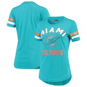 Add Miami Dolphins G-III 4Her by Carl Banks Women's Extra Point Bling T-Shirt – Aqua To Your NFL Collection