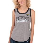 Add Jacksonville Jaguars Touch by Alyssa Milano Women's Varsity Scoop Neck Tank Top – Heathered Gray To Your NFL Collection