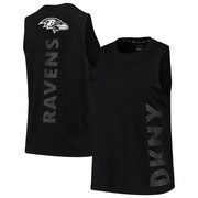 Add Baltimore Ravens DKNY Sport Women's Olivia Tri-Blend Tank Top - Black To Your NFL Collection