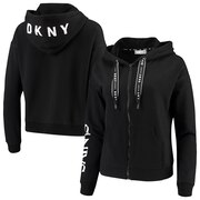 Add New Orleans Saints DKNY Sport Women's Zoey Crop Full-Zip Hoodie - Black To Your NFL Collection