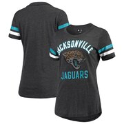 Add Jacksonville Jaguars G-III 4Her by Carl Banks Women's Extra Point Bling T-Shirt – Charcoal To Your NFL Collection