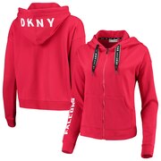 Add Atlanta Falcons DKNY Sport Women's Zoey Crop Full-Zip Hoodie - Red To Your NFL Collection