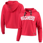 Add Tampa Bay Buccaneers DKNY Sport Women's Maddie Crop Pullover Hoodie - Red To Your NFL Collection