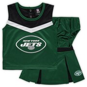 Add New York Jets Girls Toddler Two-Piece Spirit Cheerleader Set with Bloomers – Green To Your NFL Collection