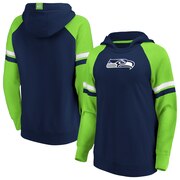 Add Seattle Seahawks Fanatics Branded Women's Best In Stock Pullover Hoodie – College Navy/Neon Green To Your NFL Collection