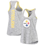 Add Pittsburgh Steelers New Era Women's Space Dye Tank Top – Black To Your NFL Collection