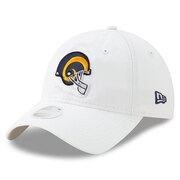 Add Los Angeles Rams New Era Women's Throwback Core Classic 9TWENTY Adjustable Hat – White To Your NFL Collection