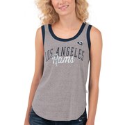 Add Los Angeles Rams Touch by Alyssa Milano Women's Varsity Scoop Neck Tank Top – Heathered Gray To Your NFL Collection