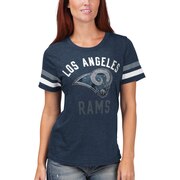 Add Los Angeles Rams G-III 4Her by Carl Banks Women's Extra Point Bling T-Shirt – Navy To Your NFL Collection