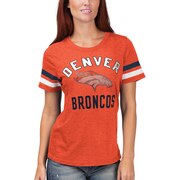 Add Denver Broncos G-III 4Her by Carl Banks Women's Extra Point Bling T-Shirt – Orange To Your NFL Collection