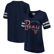 Add Chicago Bears Touch by Alyssa Milano Women's Triple Play V-Neck T-Shirt - Navy To Your NFL Collection